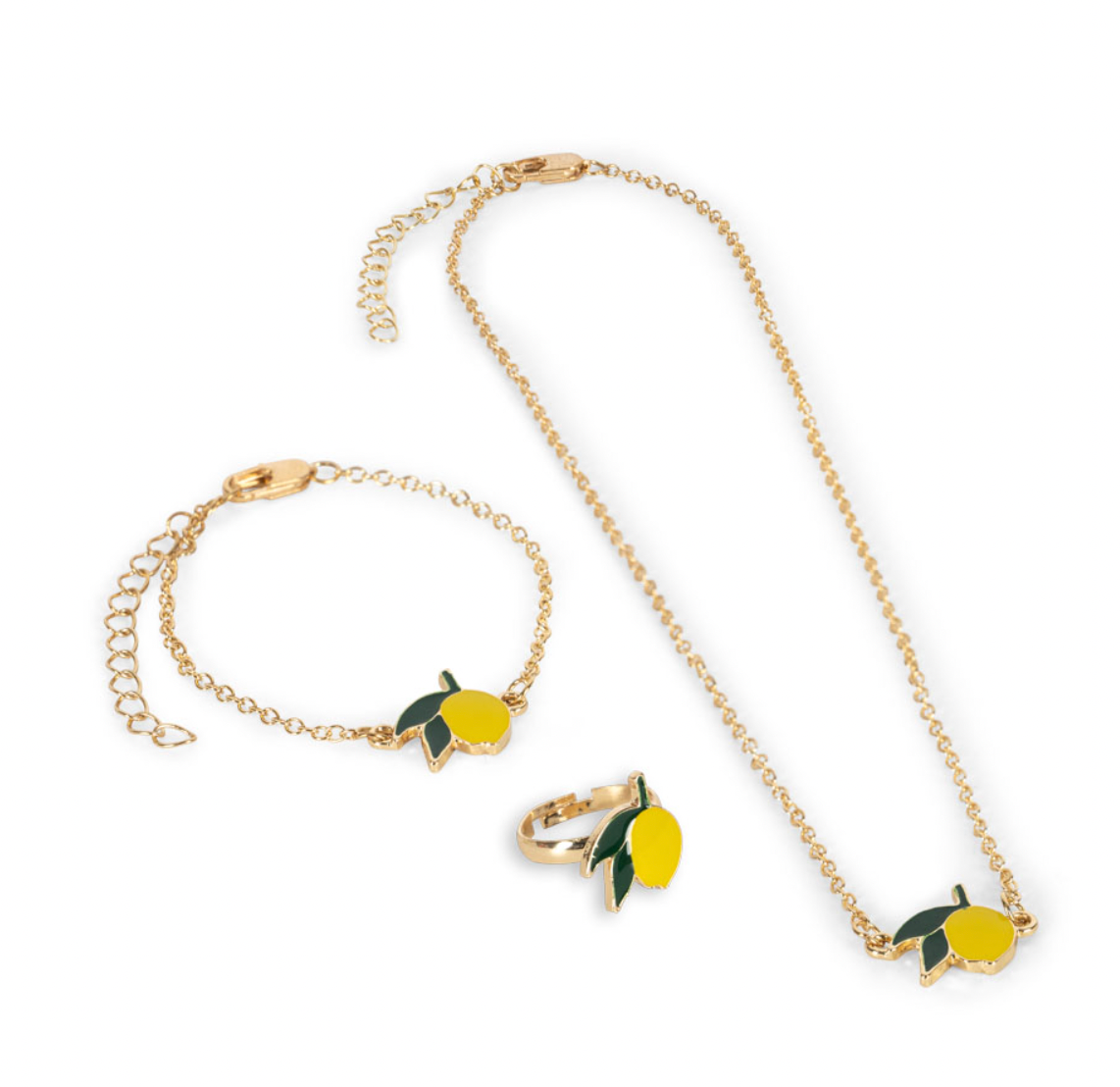 Set de 3 bijoux - Citron