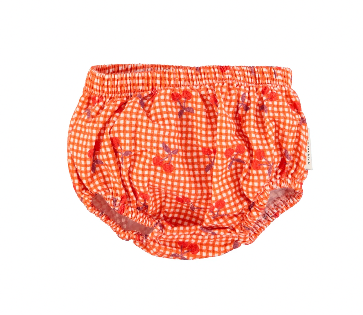 Bloomer orange à carreaux - Cerise