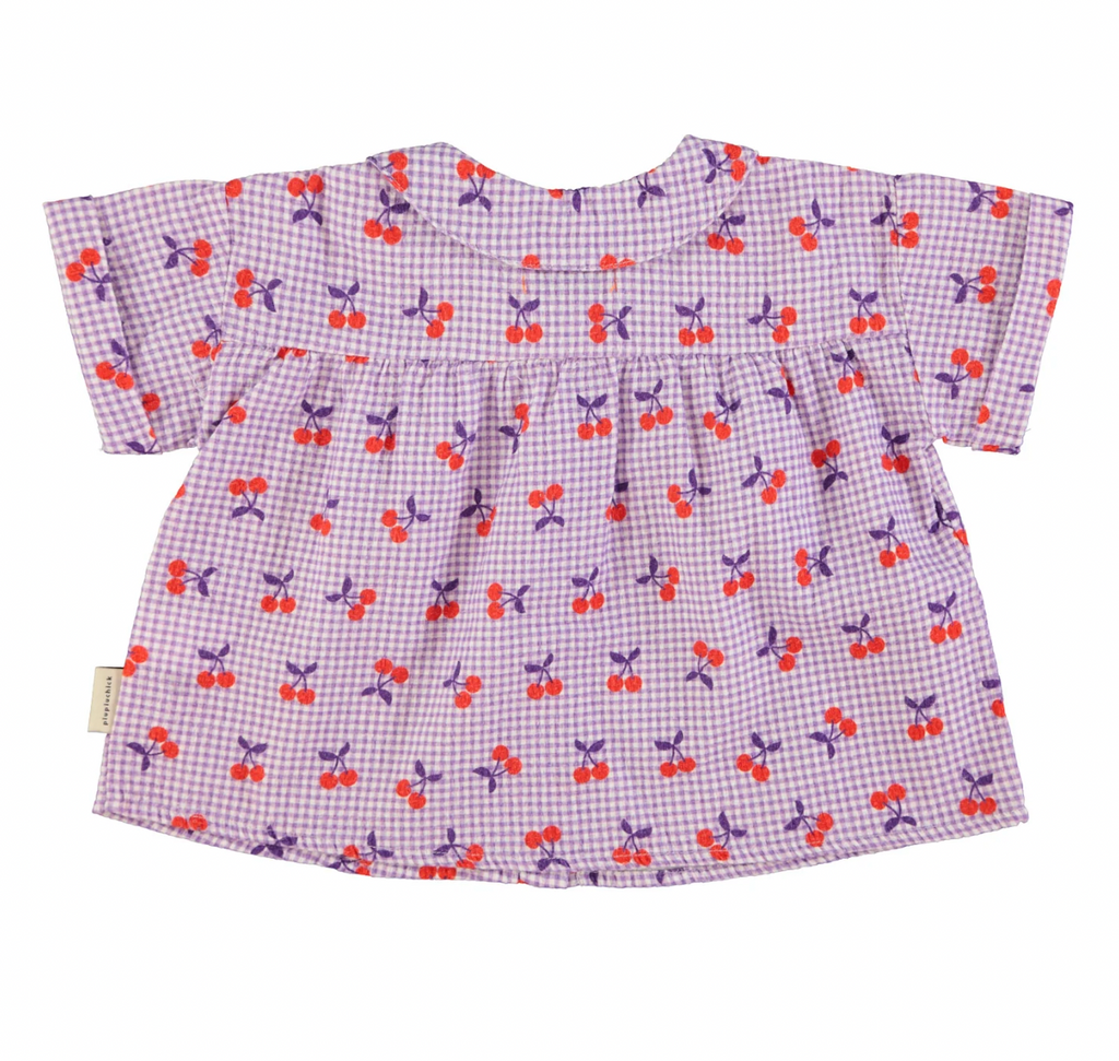 Chemisier col Claudine violet - Cerise