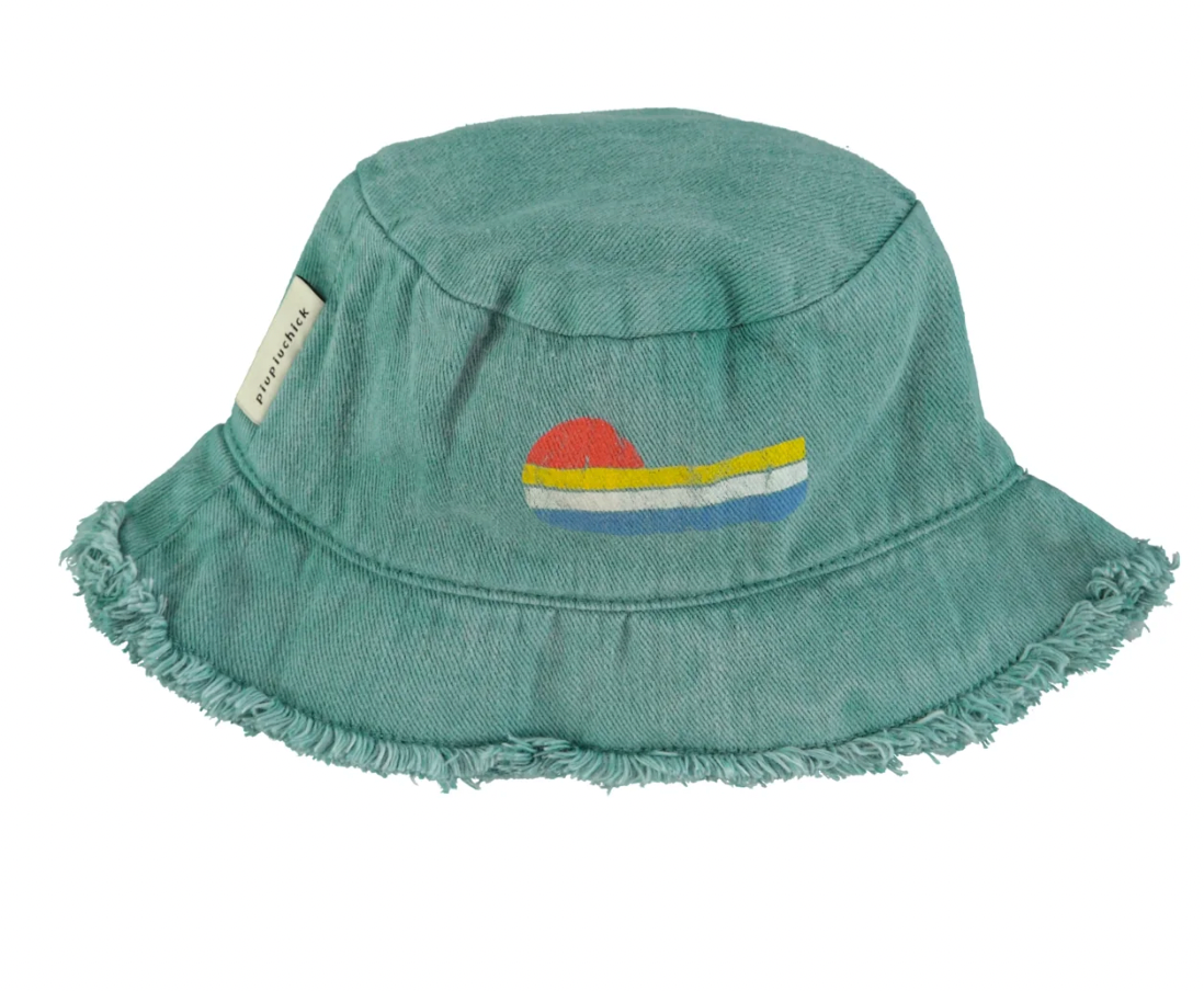 Chapeau bob vert