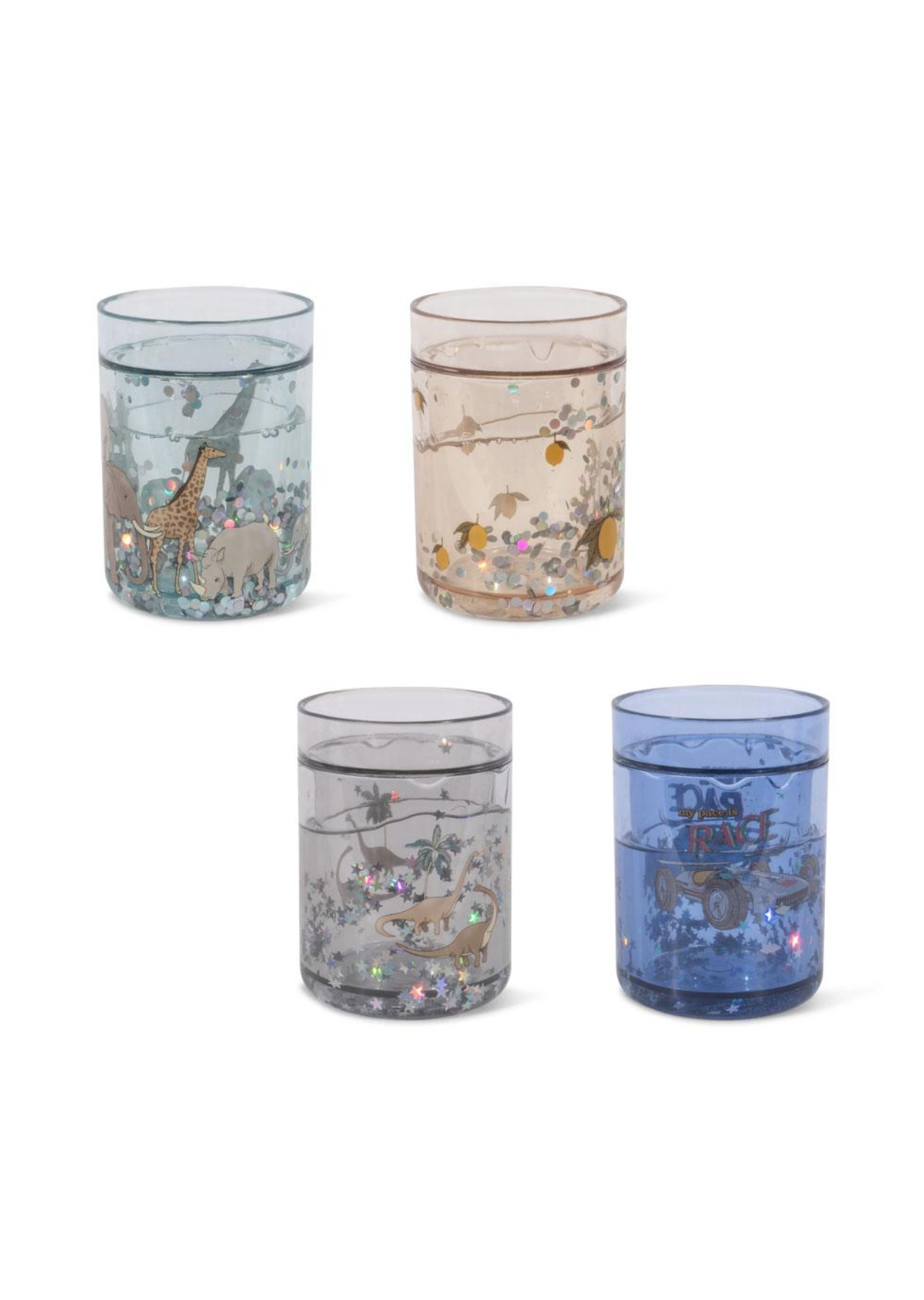 Gobelets paillettes - blue mix