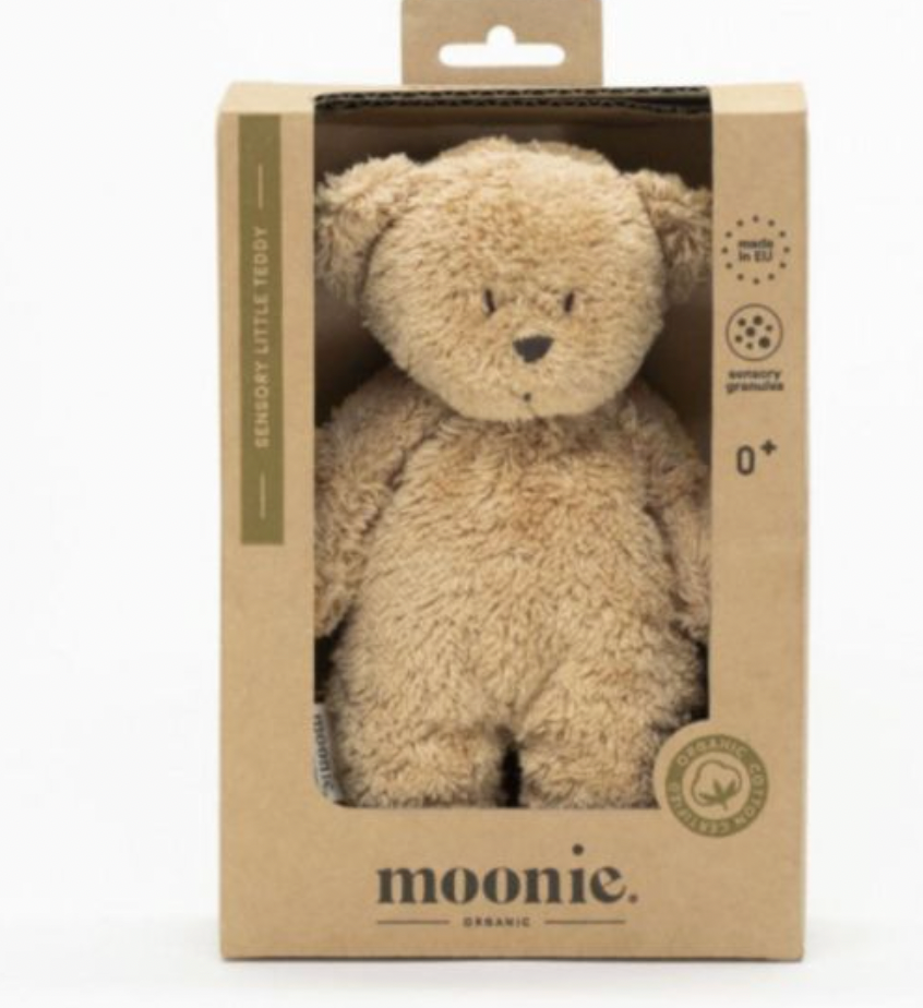 Moonie Petit ours sensoriel bio cappuccino