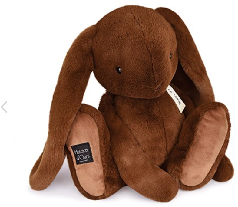 Peluche lapin marron foncé - Café - LE LAPIN