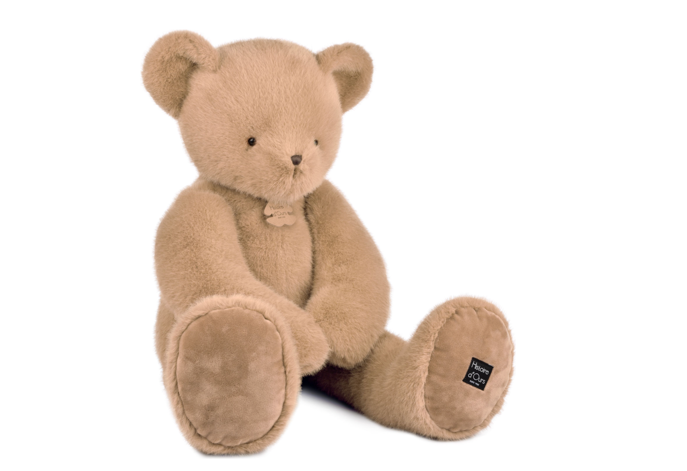 Peluche ours Clémentin Miel Amande (80 cm)