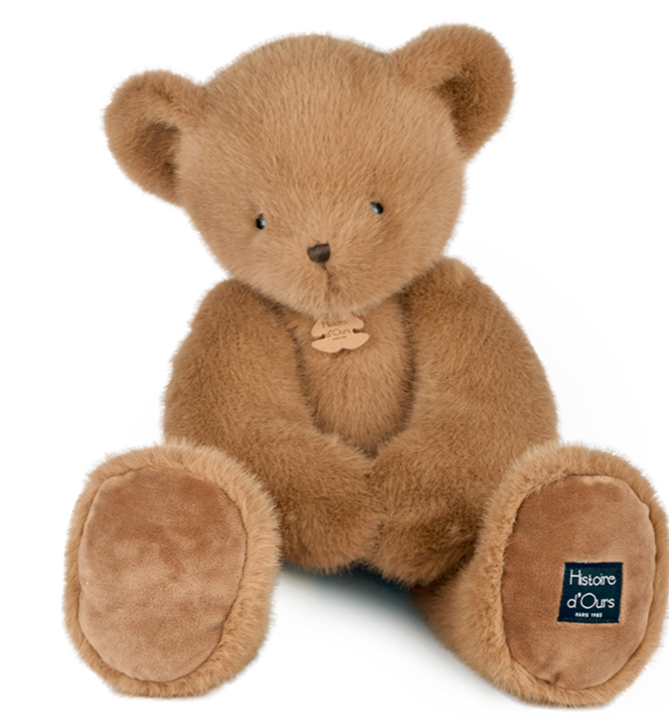 Ours en peluche Clémentin Marron Miel - 60 cm