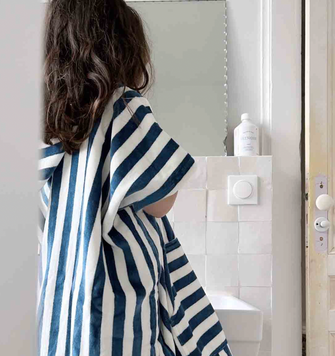 Poncho de bain Suzon - blue midnight 4-6 ans