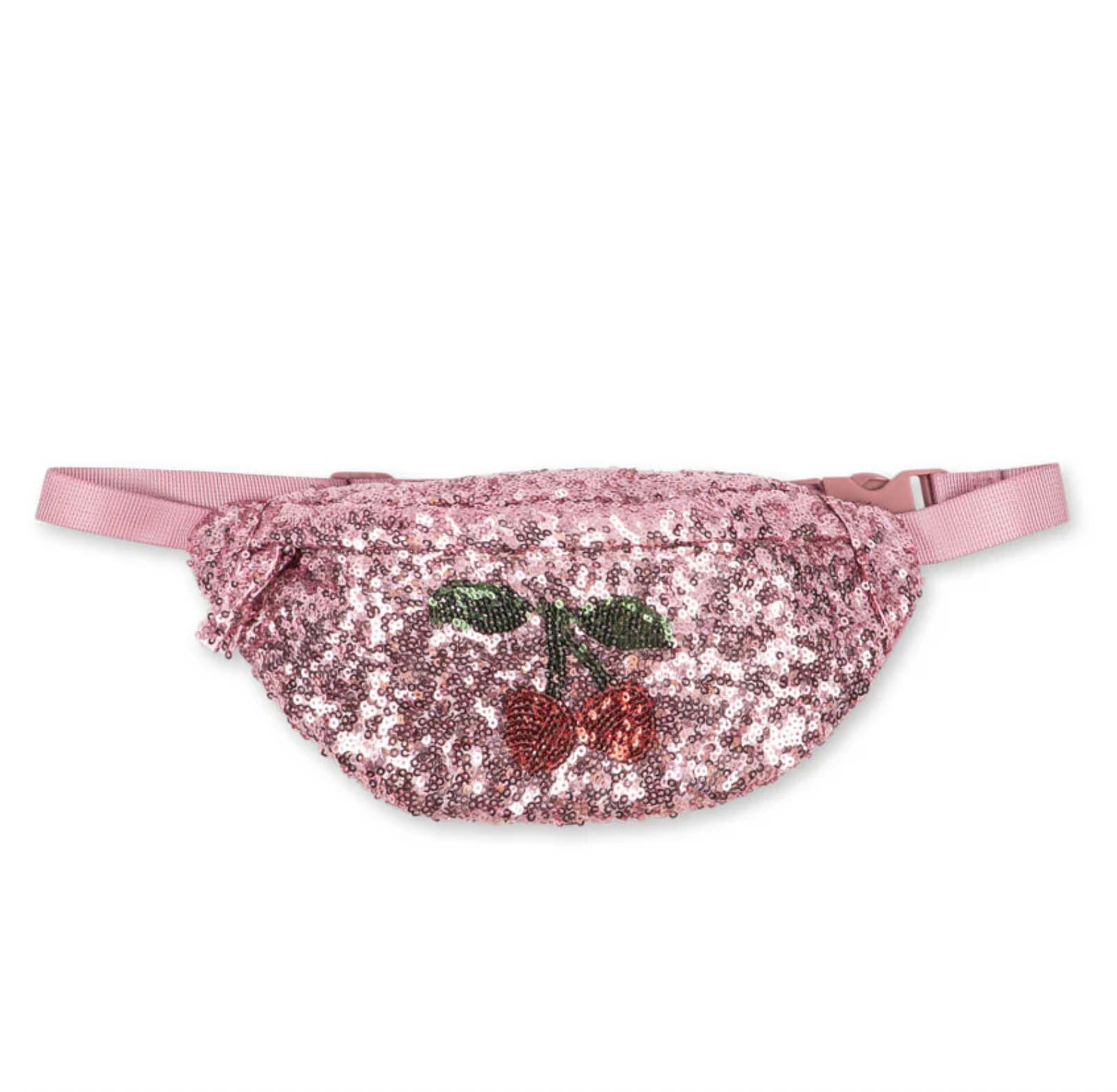 SAC BANANE À SEQUINS mellow rose