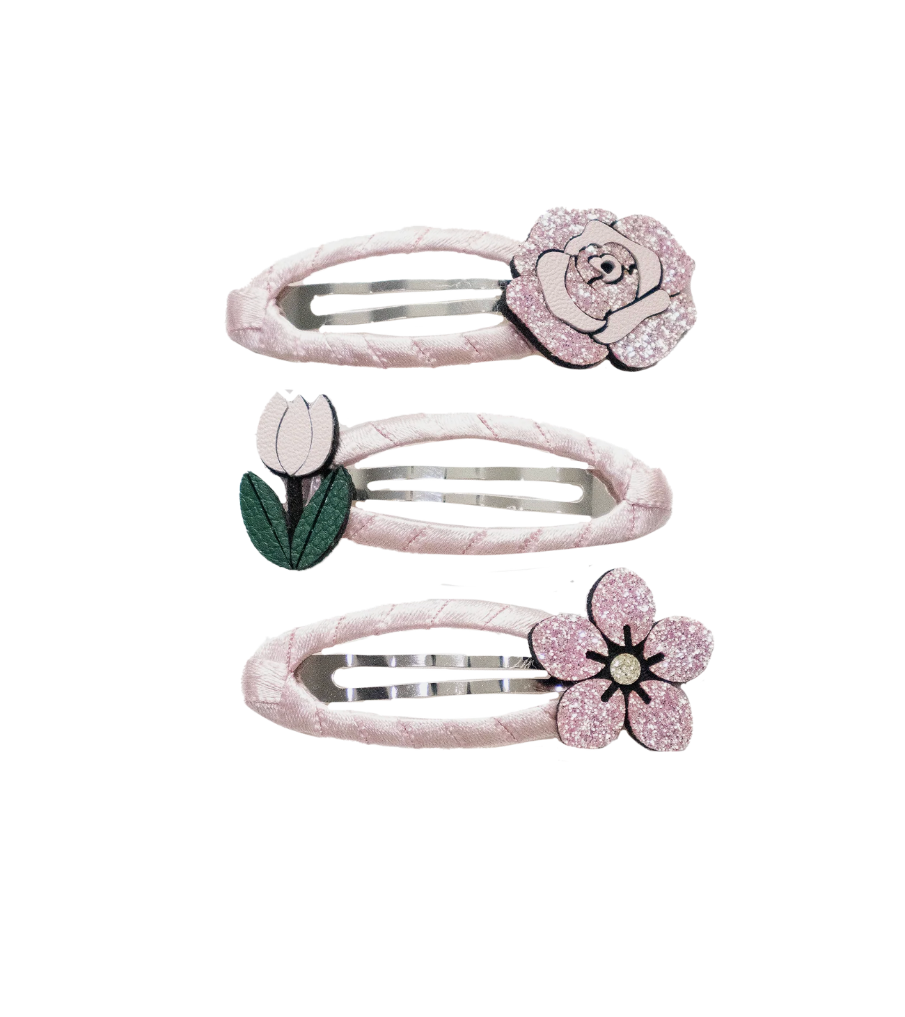 Trio Barrettes Fleurs