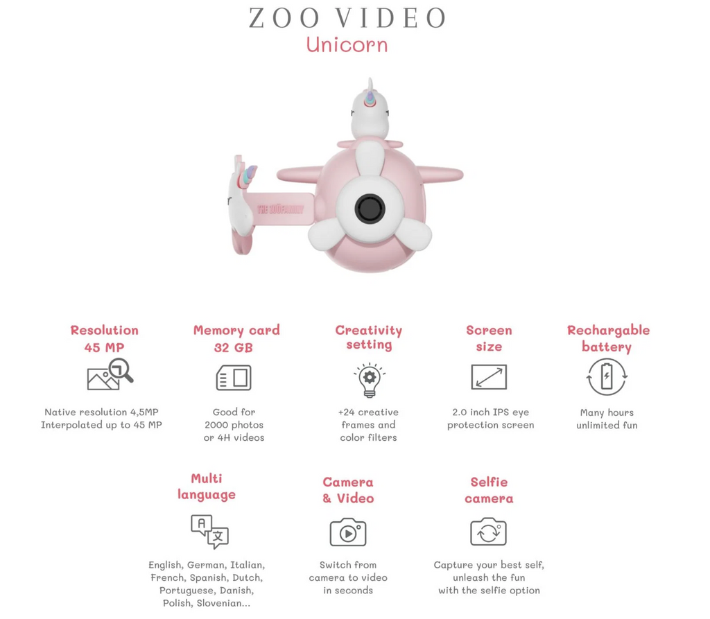 Caméra Zoo Video - Licorne