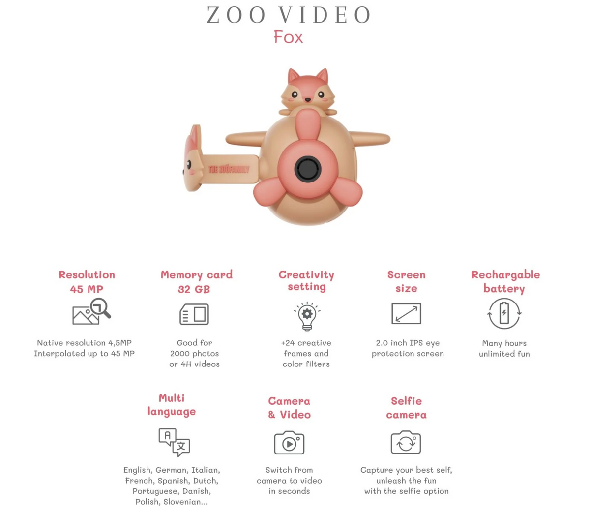 Caméra Zoo Video - Renard