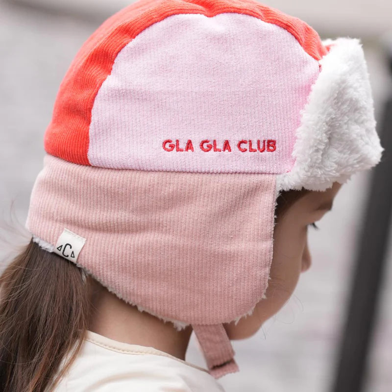 Chapka Tricolore Velours Gla Gla Club | Roses & Orange