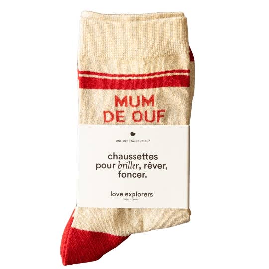 Chaussettes - gold/red mum de ouf