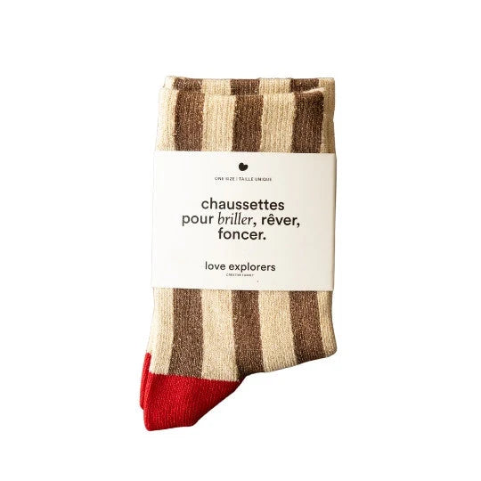 Chaussettes - gold/red girl de ouf
