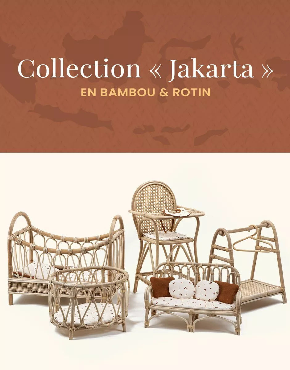 Jakarta – Lit Jambi et sa garniture Stripes cassonade