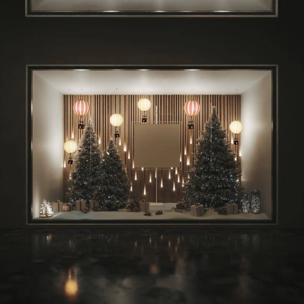 MOYENNE MONTGOLFIÈRE ÉCLAIRÉE LED - Étoiles