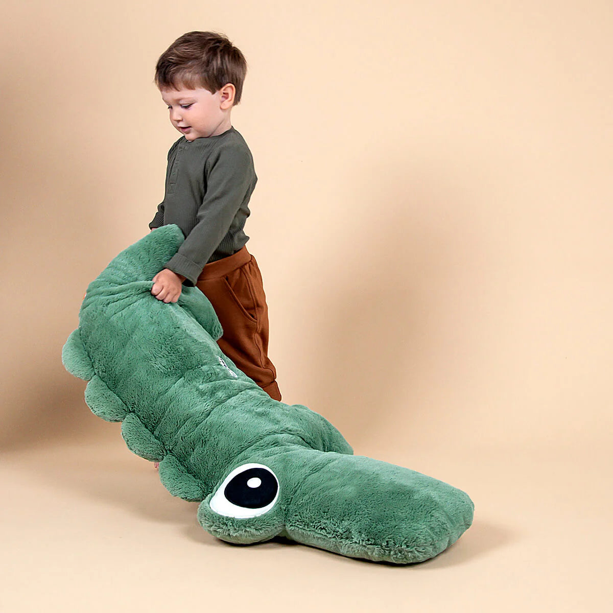 Peluche croco verte - Géante