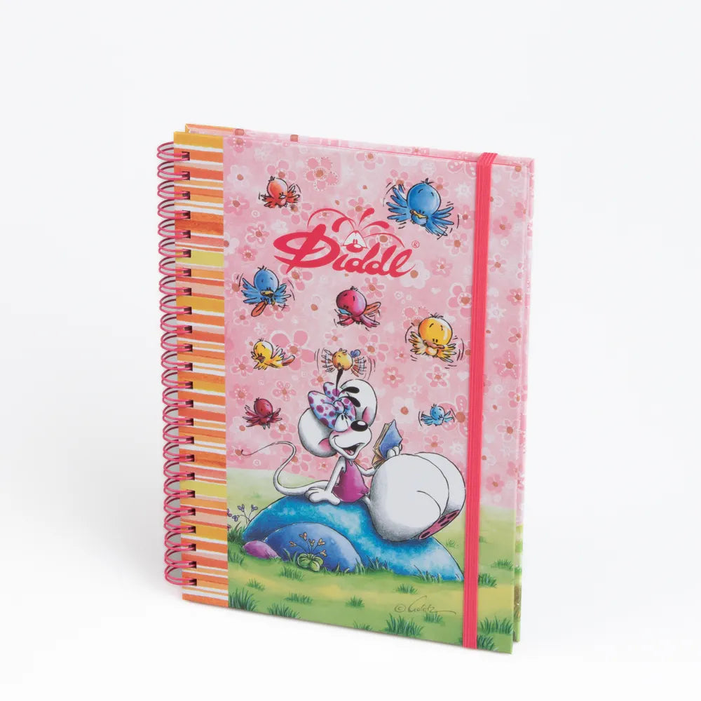 Cahier à spirale A5 élastique Diddl