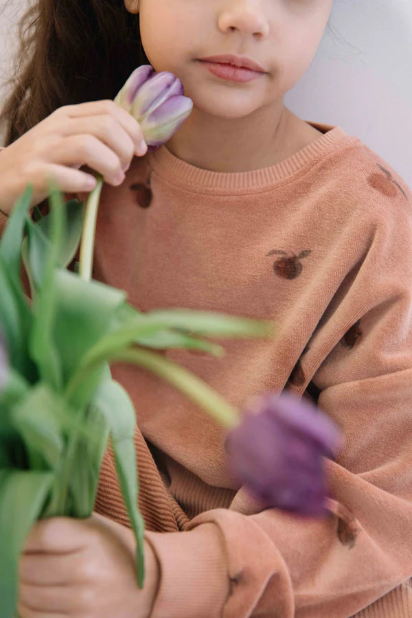 Sweatshirt Bart - Vieux rose pommes