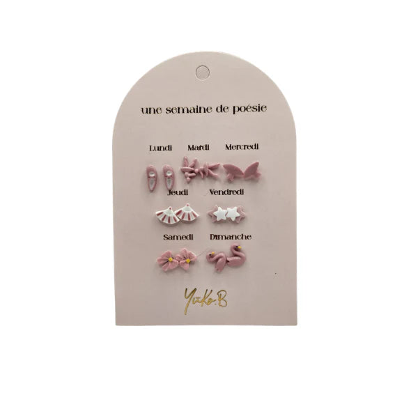Boucles d'oreilles Une semaine de poésie Danse - Yuko B