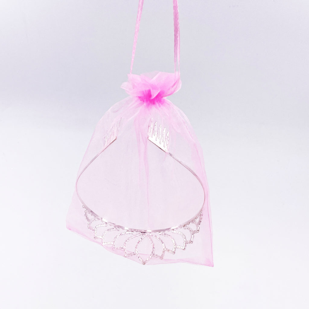 Diadème - Epi strass en sachet organza