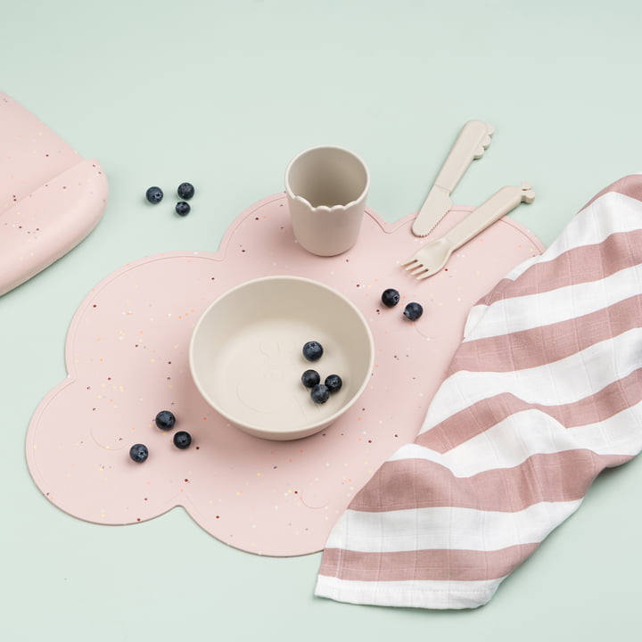 Set de table en silicone confetti - Nuage - Powder
