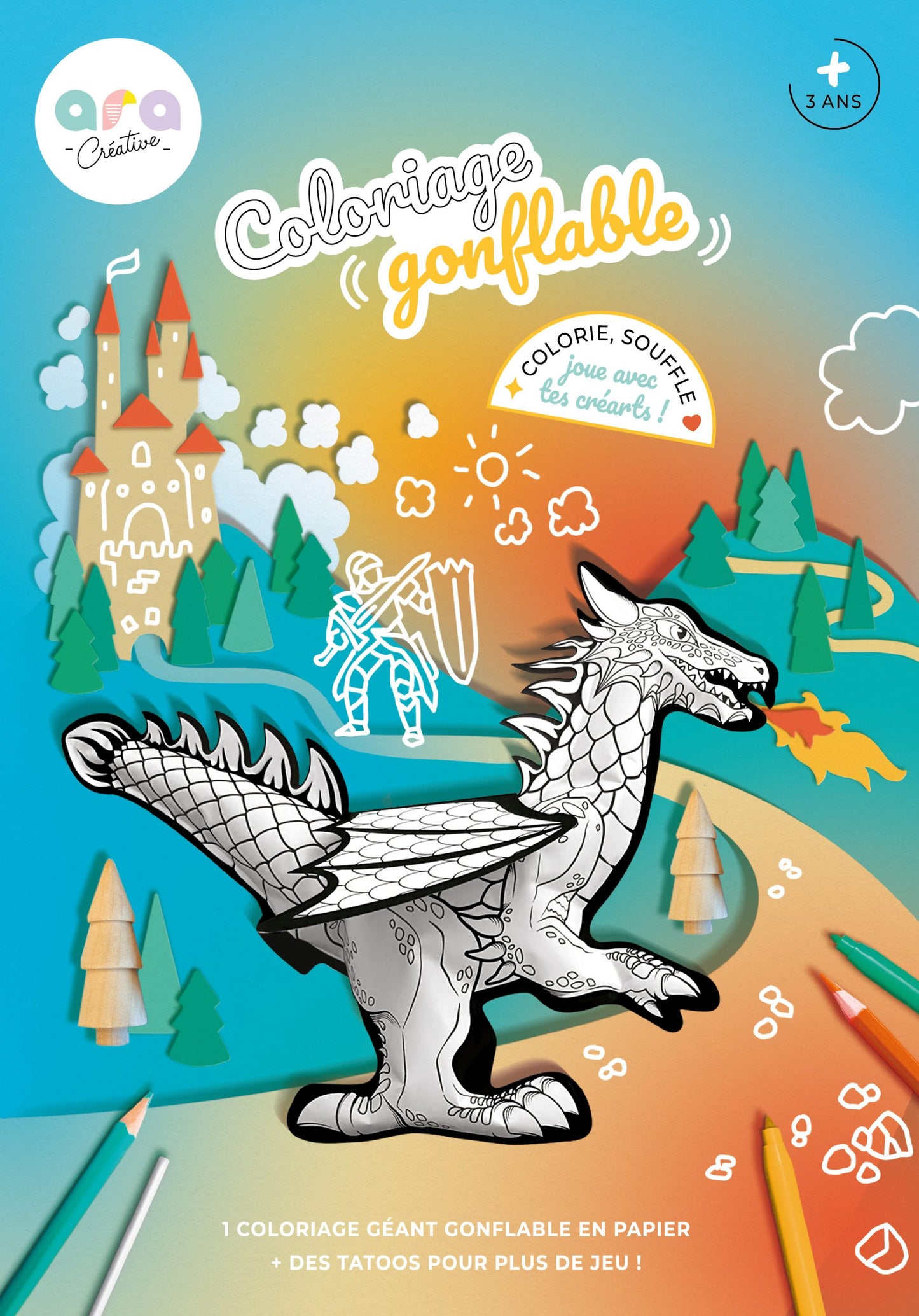 Coloriages gonflables Dragon