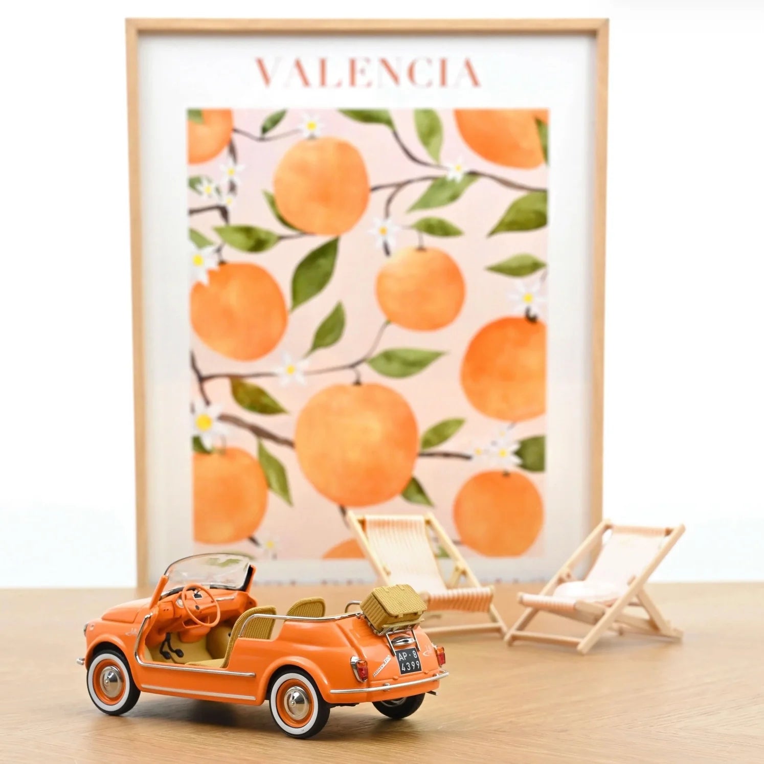 Fiat 500 Jolly 1965 Orange 1/18