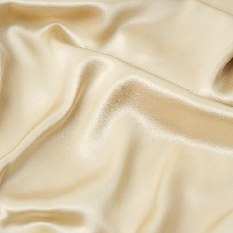 Taie d'oreiller 100% pure soie de mûrier- champagne 65x65cm