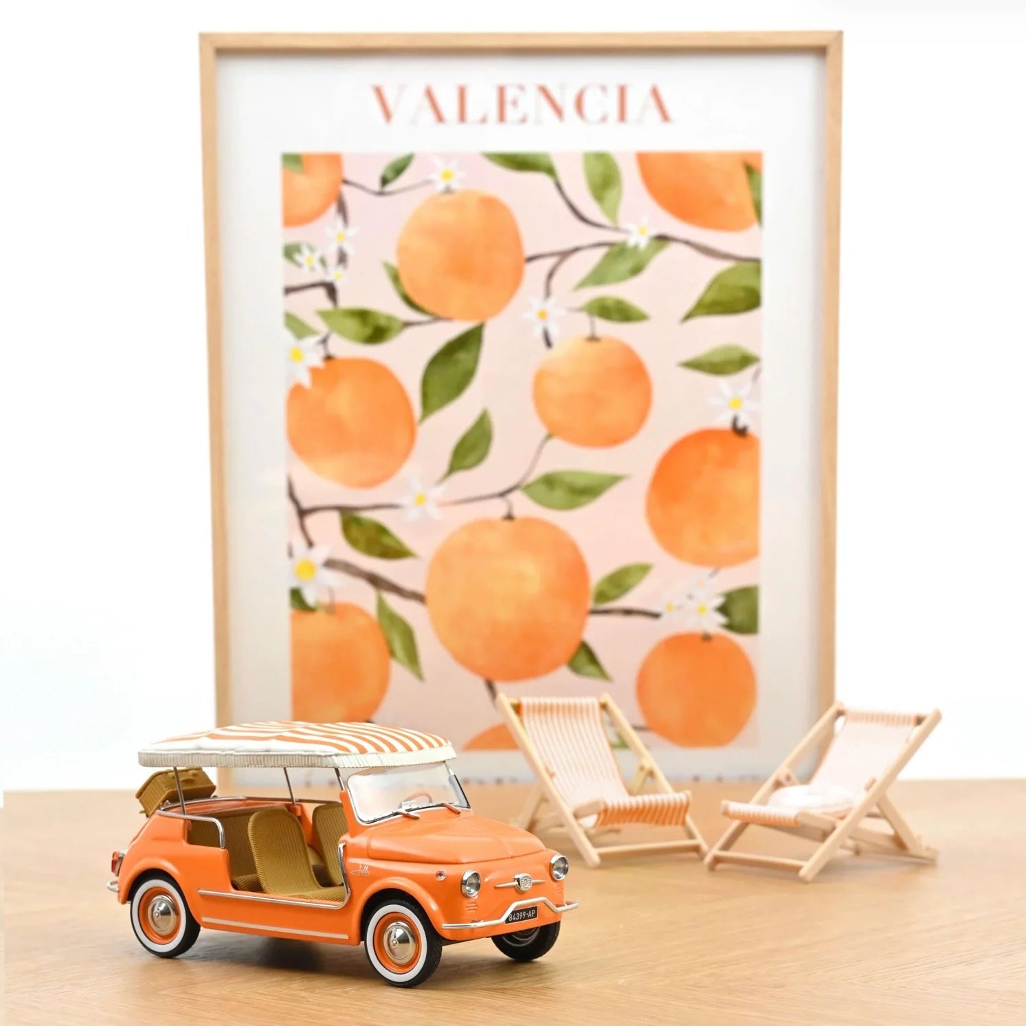 Fiat 500 Jolly 1965 Orange 1/18