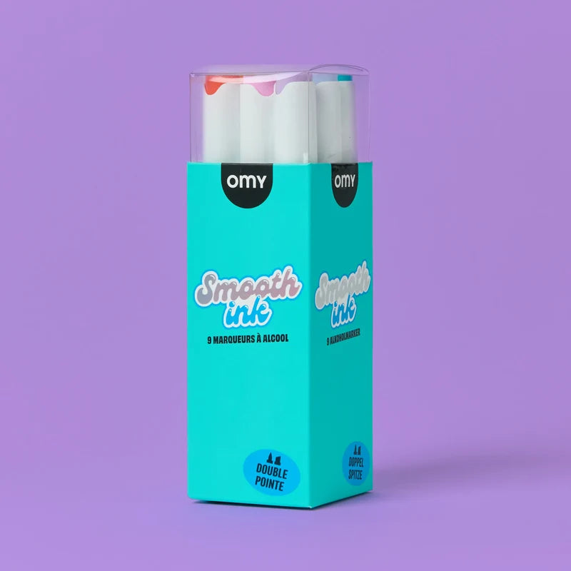 Marqueurs Alcool Smooth Ink (9 couleurs)