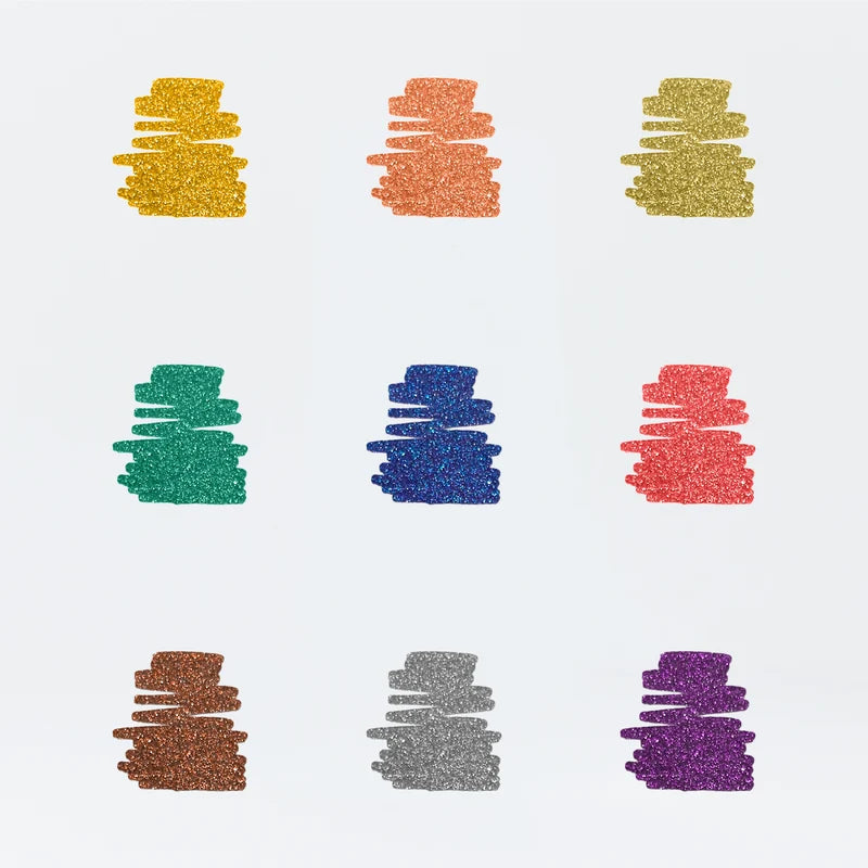 Feutres Glitter (9 couleurs Paillettes)