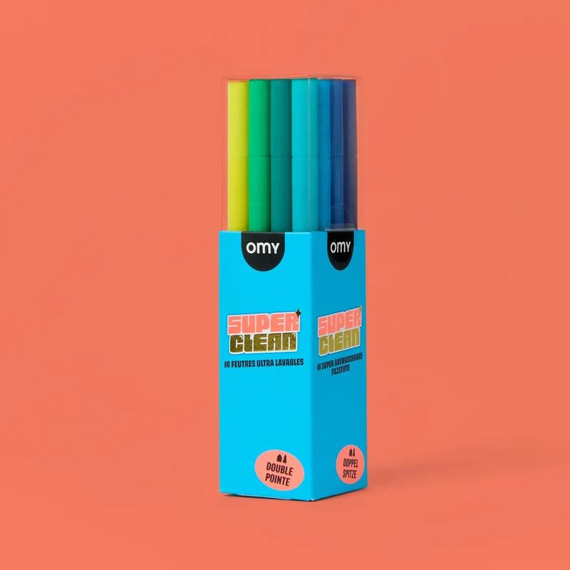 Feutres Super Clean (16 couleurs)