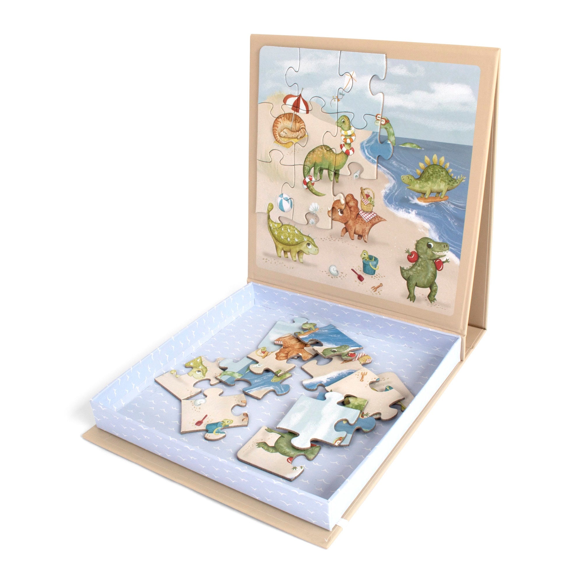 Jeu magnétique - Puzzle Dino Beach