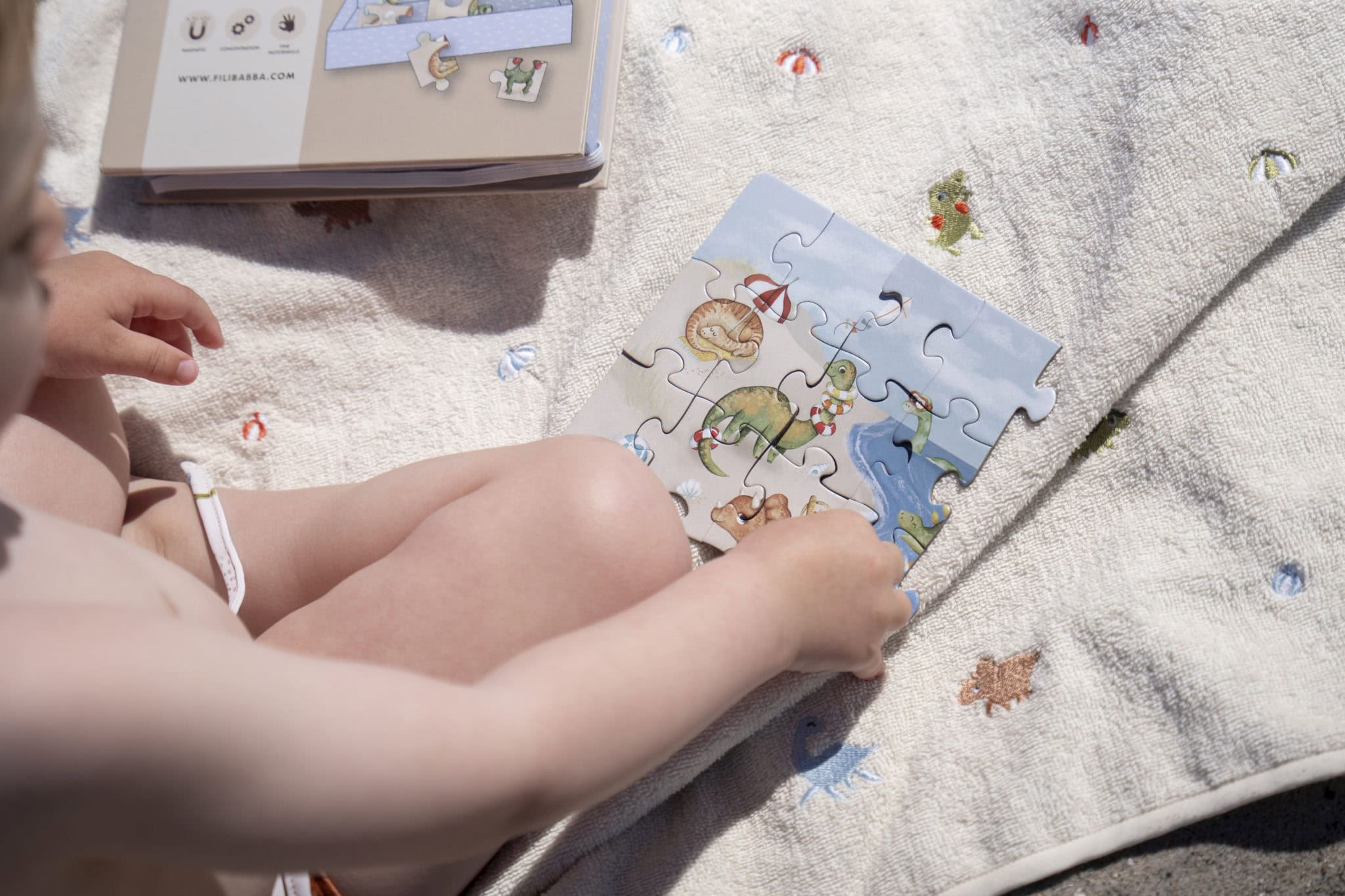 Jeu magnétique - Puzzle Dino Beach