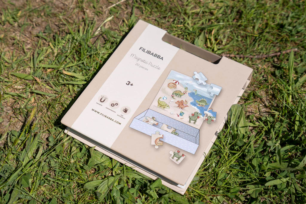 Jeu magnétique - Puzzle Dino Beach