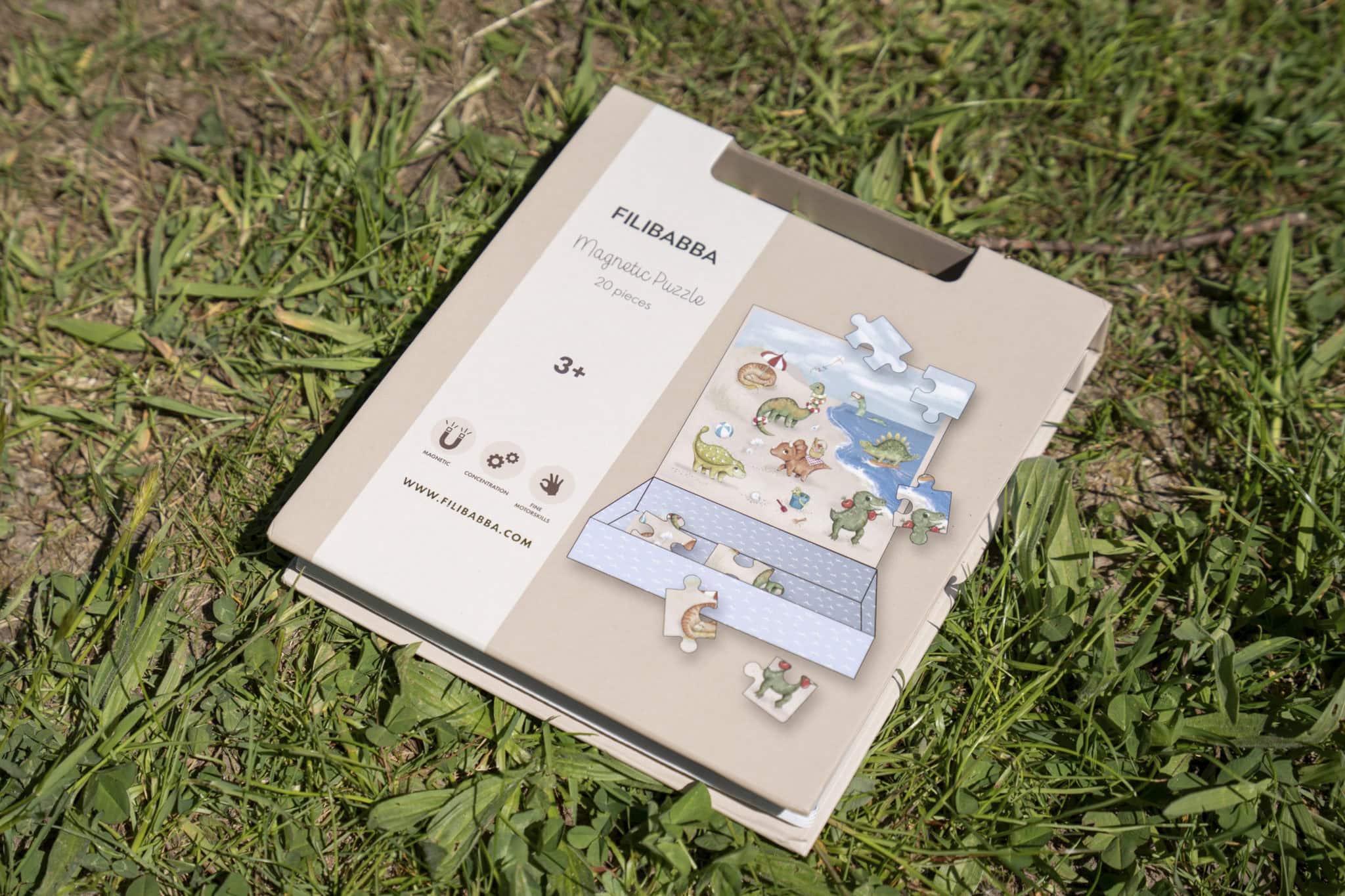 Jeu magnétique - Puzzle Dino Beach