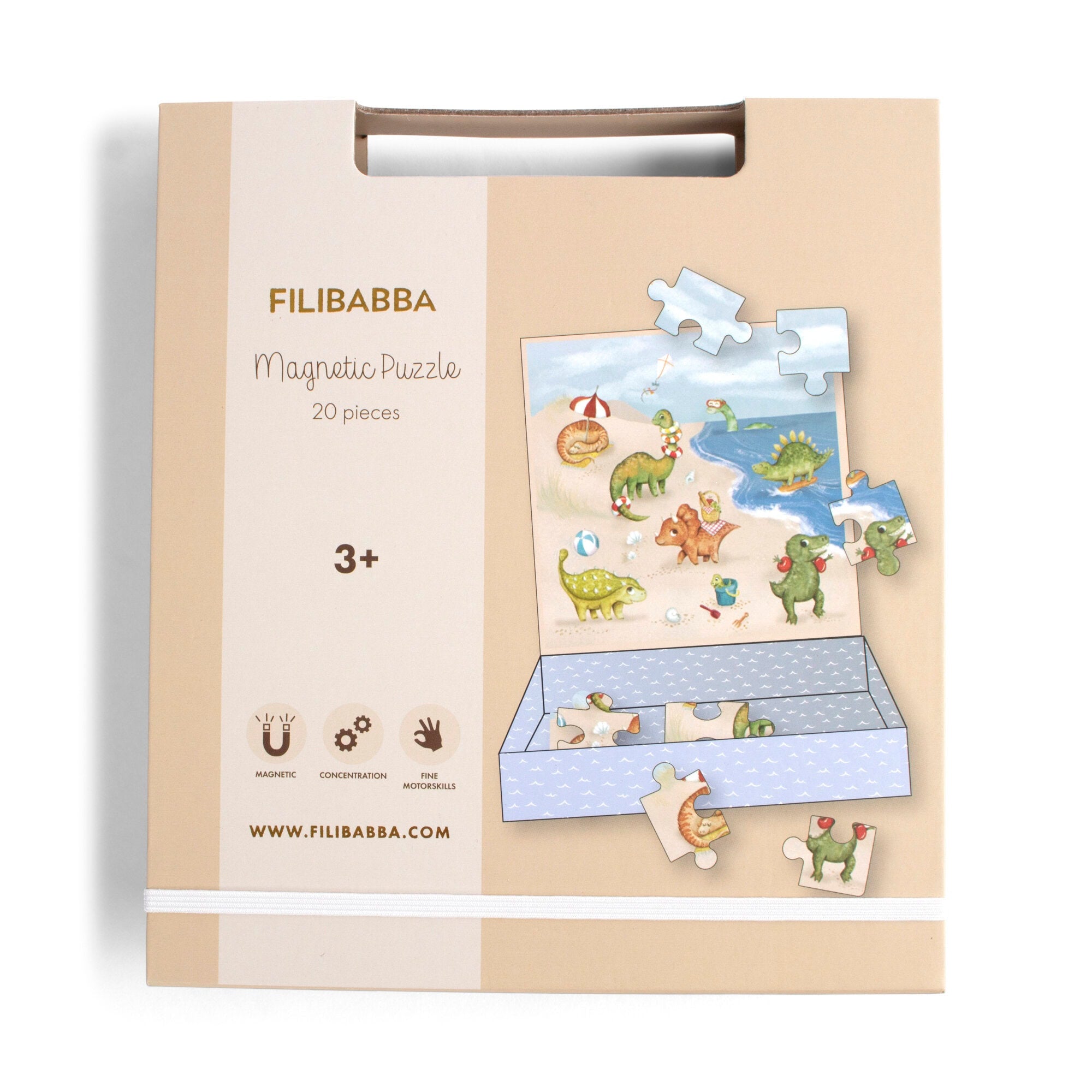 Jeu magnétique - Puzzle Dino Beach