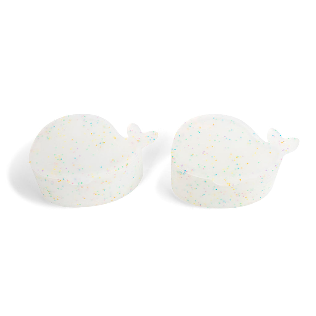 Lot de 2 mini boîtes à goûter en silicone – Christian la Baleine – Confetti
