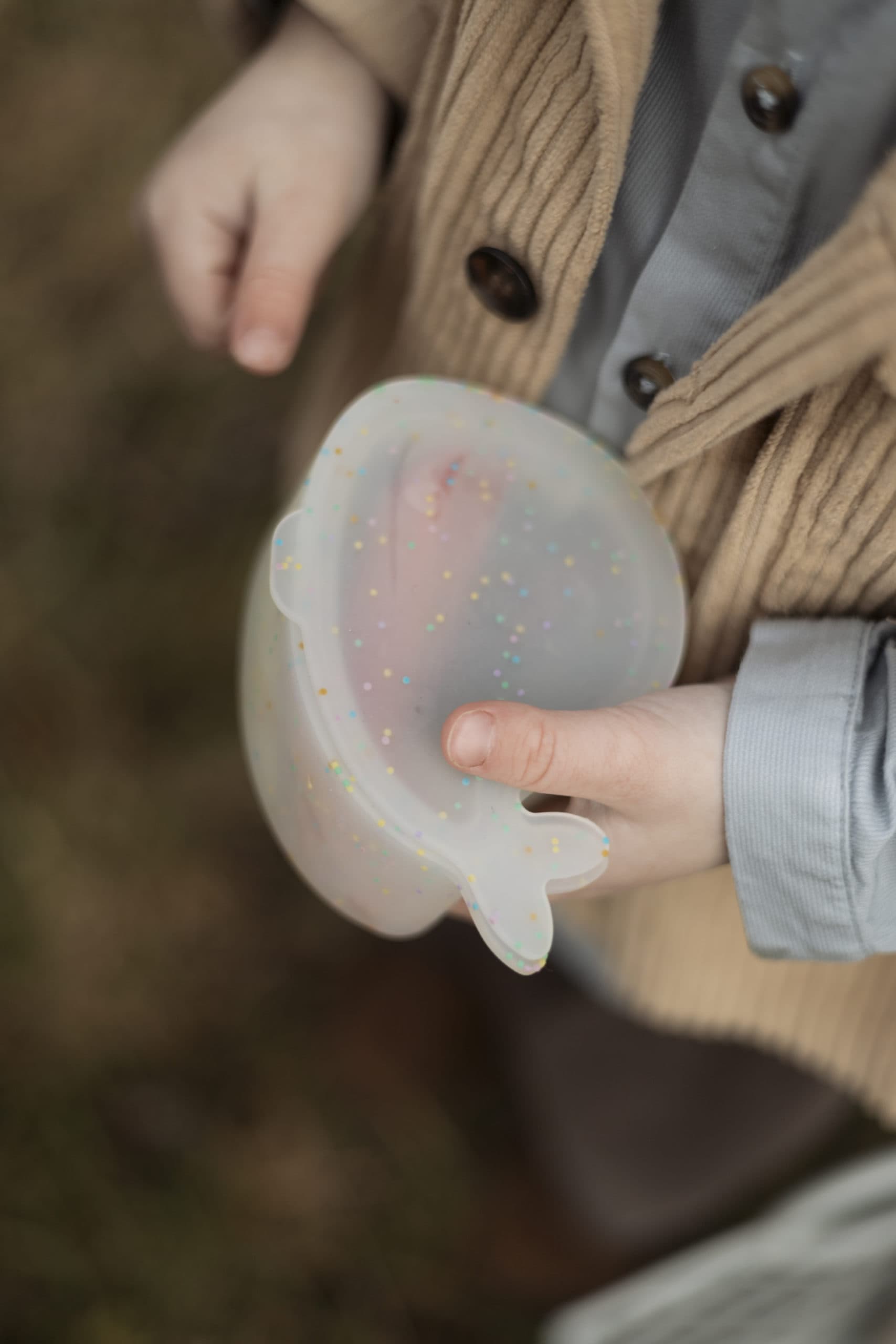 Lot de 2 mini boîtes à goûter en silicone – Christian la Baleine – Confetti