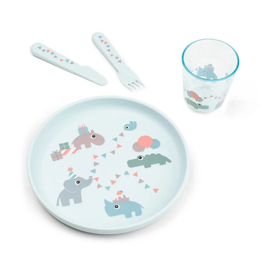 Coffret repas ventouse Celebration Bleu