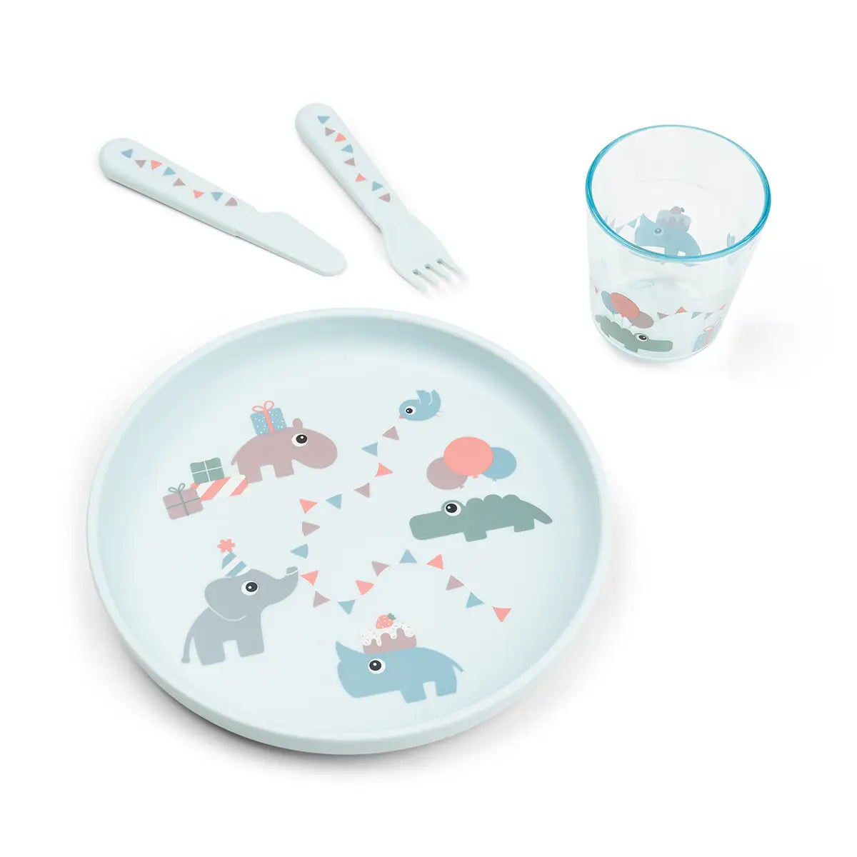 Coffret repas ventouse Celebration Bleu