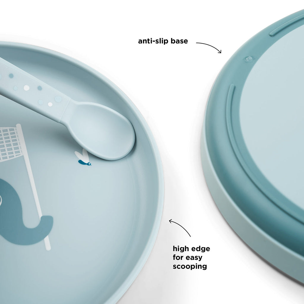 Assiette gourmande - elphée - bleue