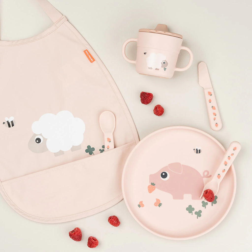 Assiette plate - Tiny Farm - Poudre