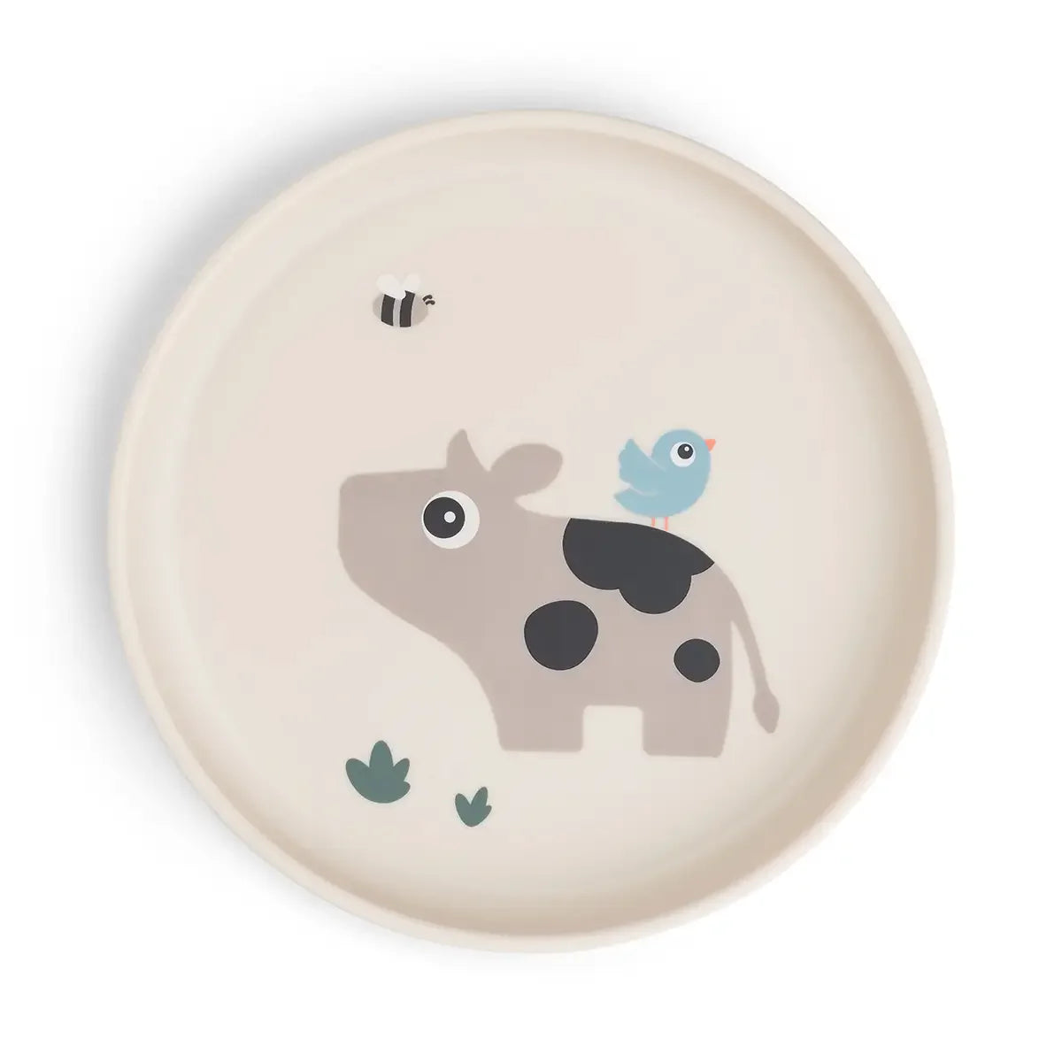Assiette plate - Tiny Farm - Sable