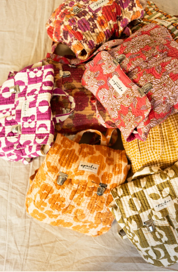 Sac à Dos Suji "Flora Bold" - Orange