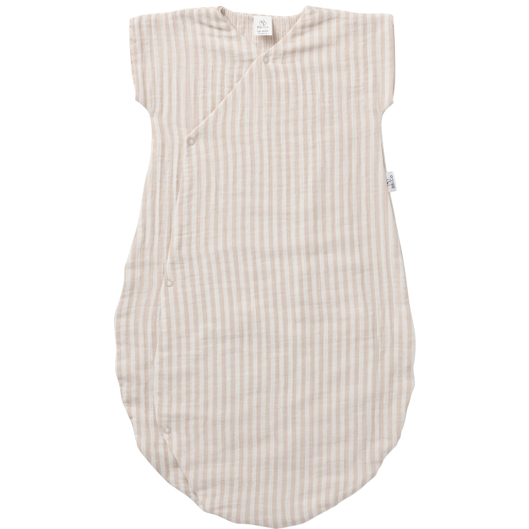 Gigoteuse d’été légère rayé galet – Soft Stripes