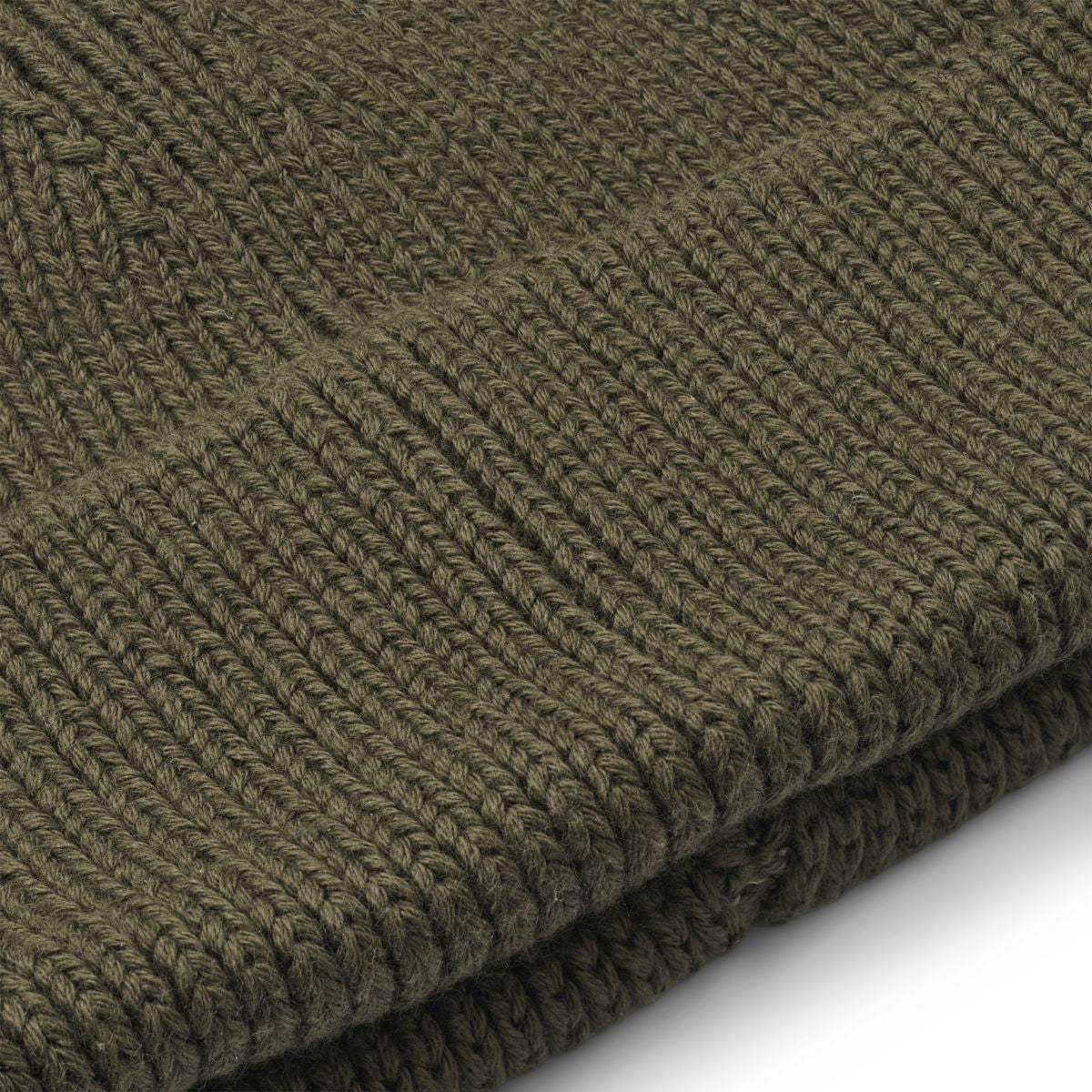 Bonnet en tricot côtelé avec oreilles d’ours Gina - Army brown