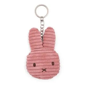 Porte clé velours miffy - vieux rose