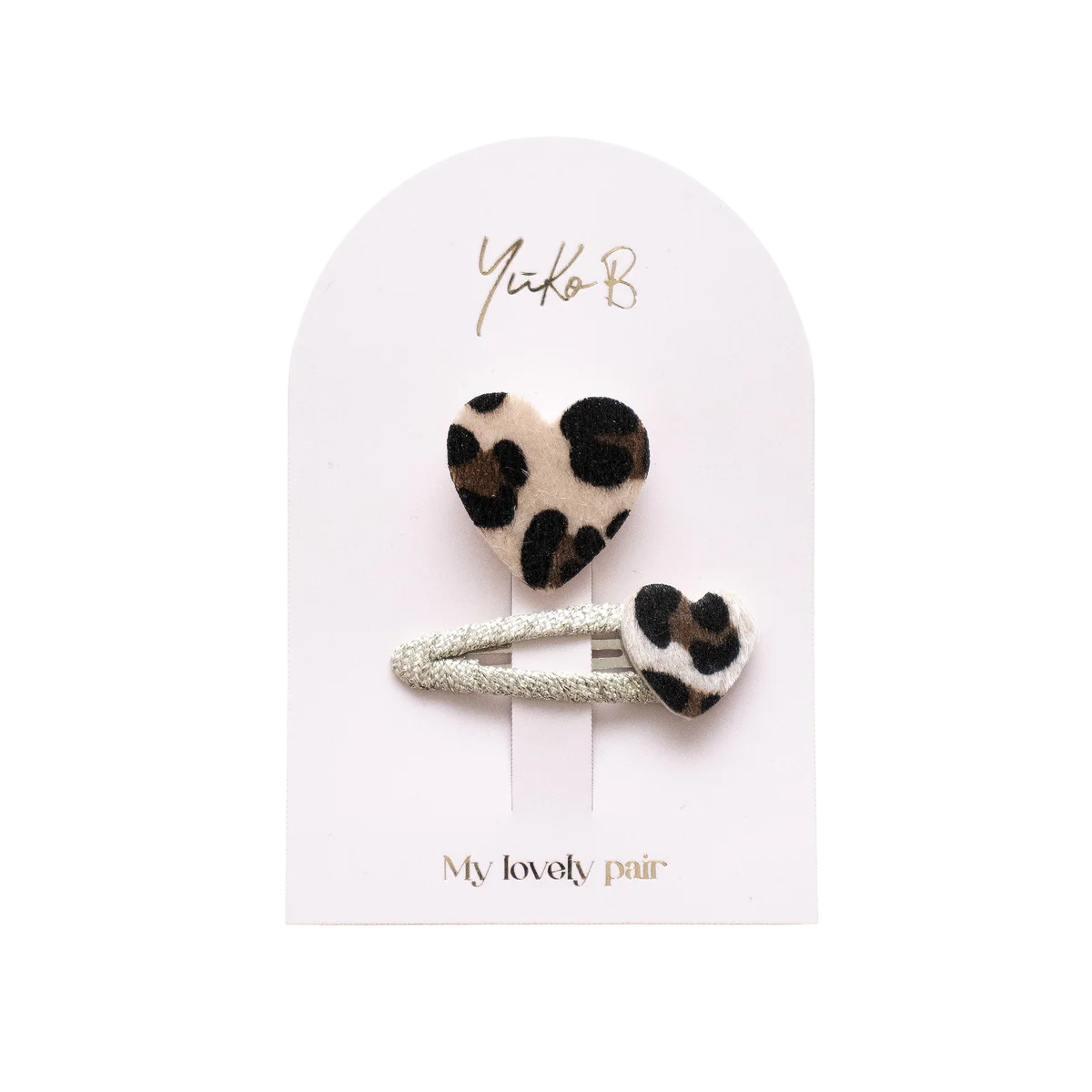 Duo Barrettes & Broche Enfant - My Lovely Pair Léopard - YUKO B