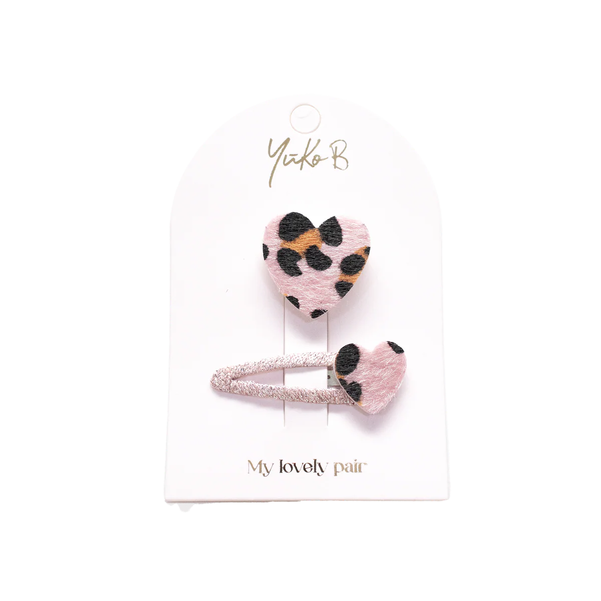Duo Barrettes & Broche Enfant - My Lovely Pair Léopard - YUKO B